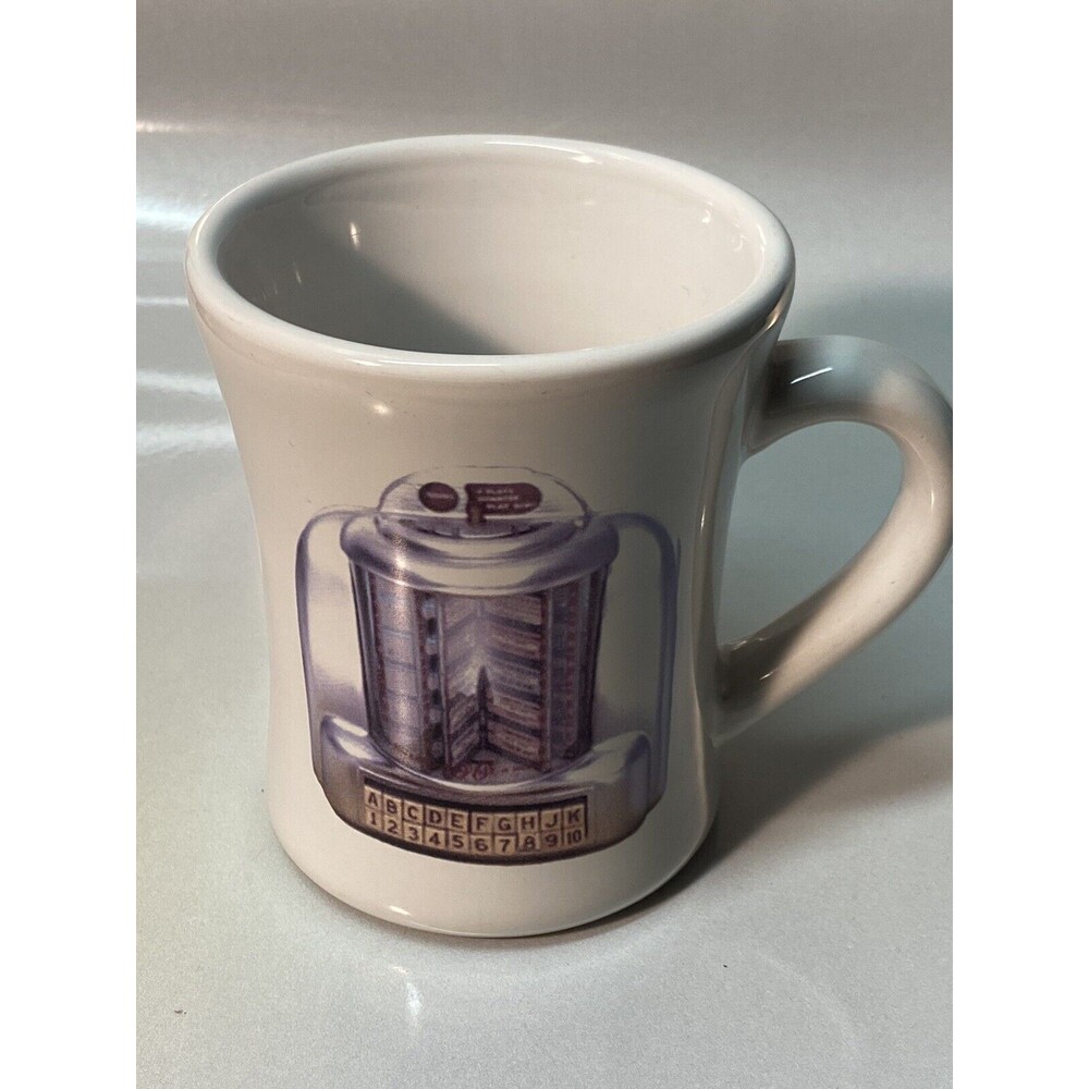 Vintage Table Top Jukebox Music 50s Diner Style MINTY Coffee Mug